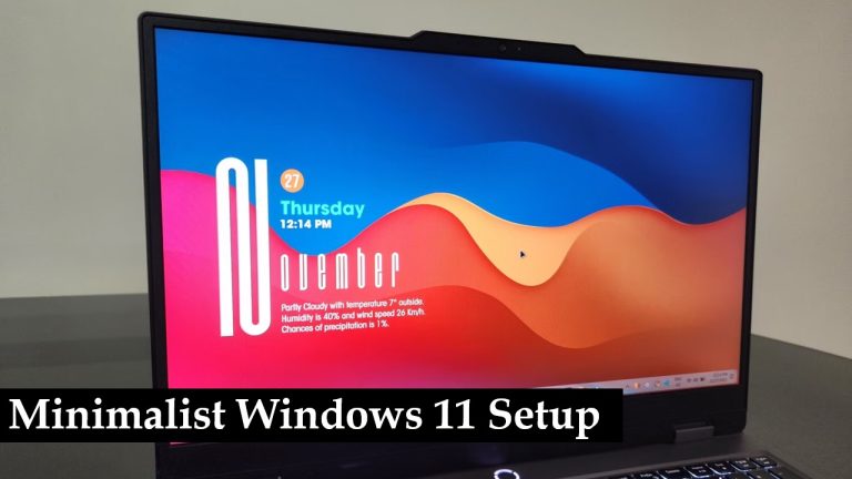 Minimalist Windows 11 Setup Guide for Speed Focus